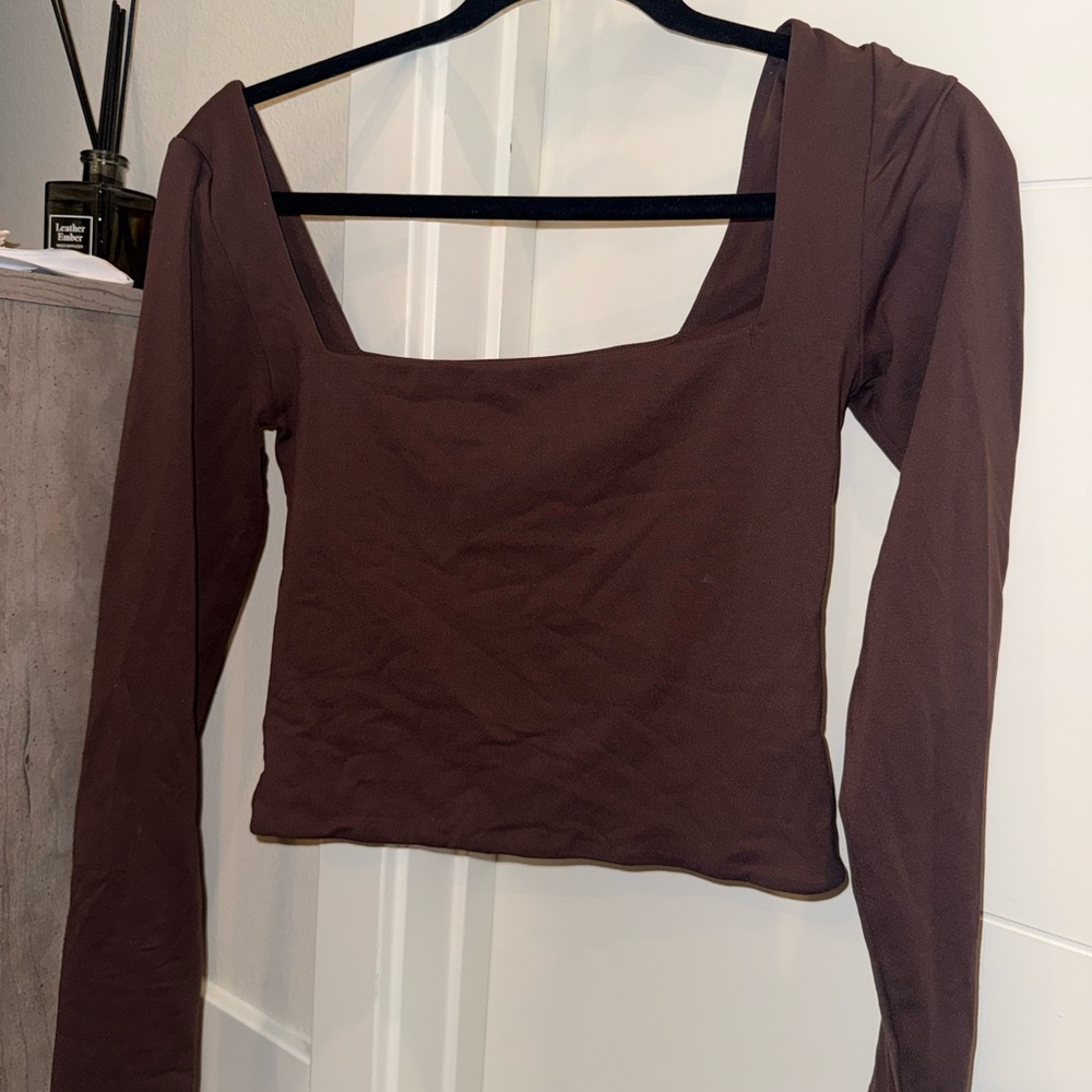 Babaton Chocolate Long Sleeve Top